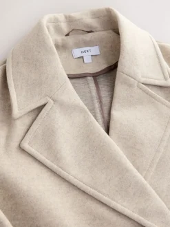 Crème - Lange maxi-jas