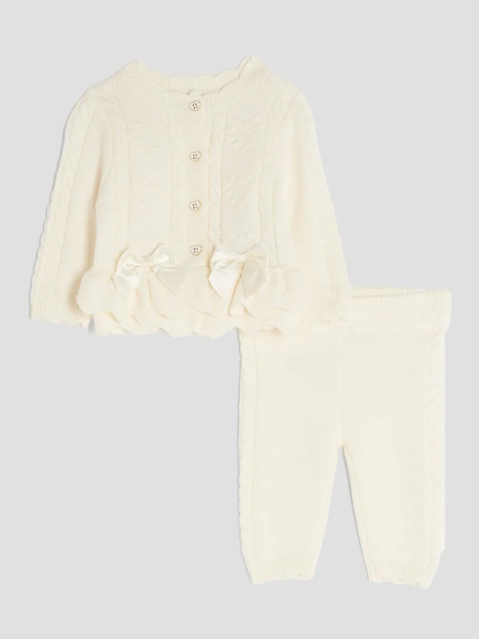 Crème - River Island vest met peplum voor babymeisjes
