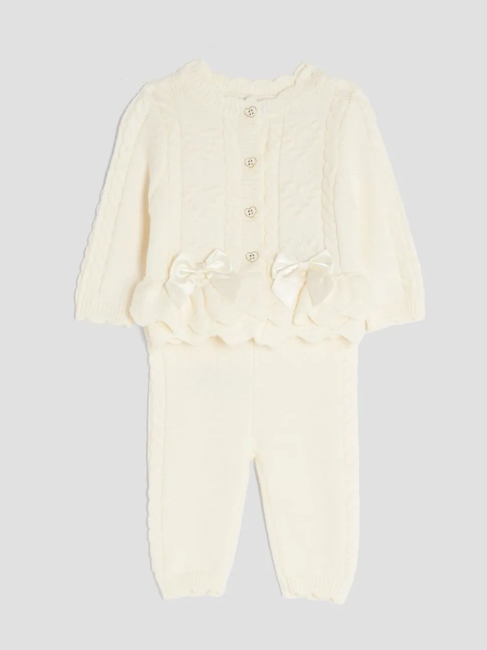 Crème - River Island vest met peplum voor babymeisjes