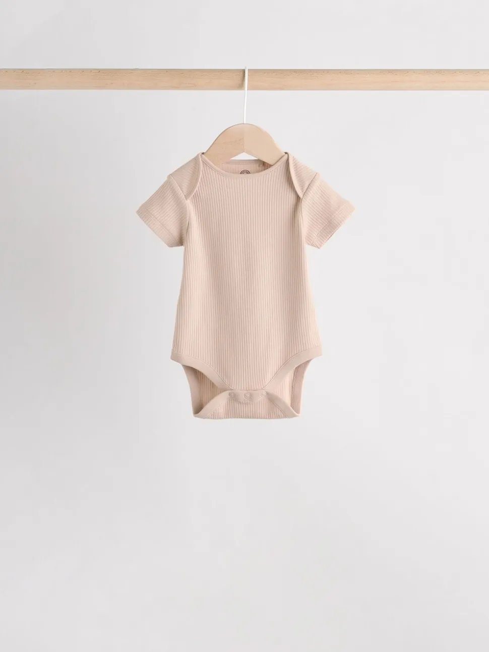 Crème - Set van 5 babyrompertjes met korte mouwen