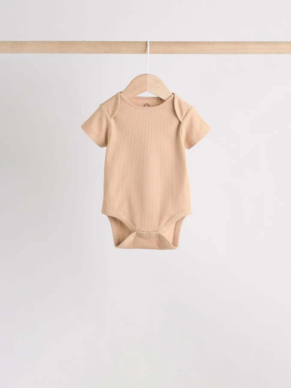 Crème - Set van 5 babyrompertjes met korte mouwen