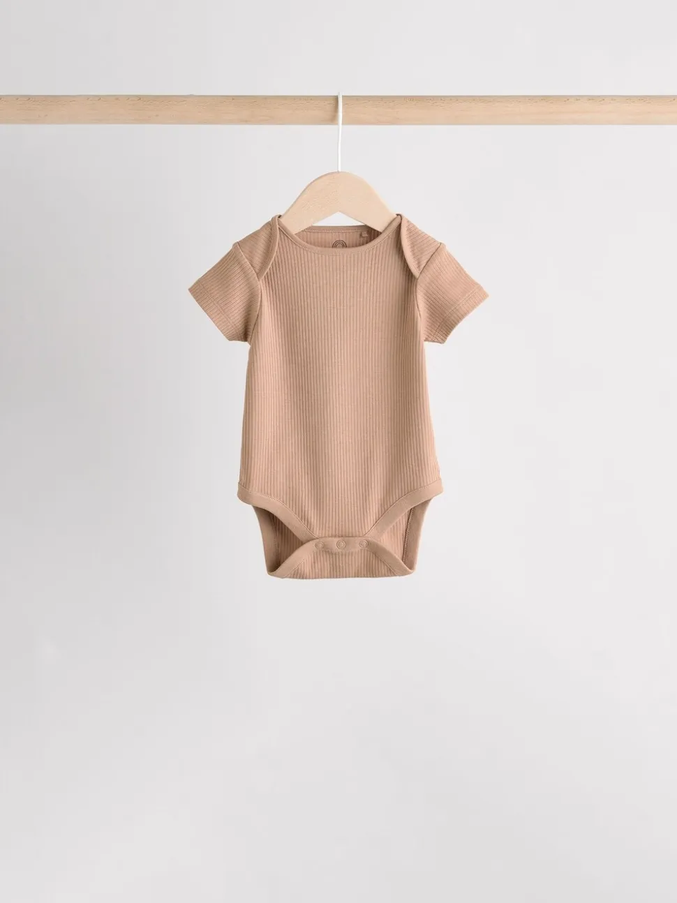 Crème - Set van 5 babyrompertjes met korte mouwen