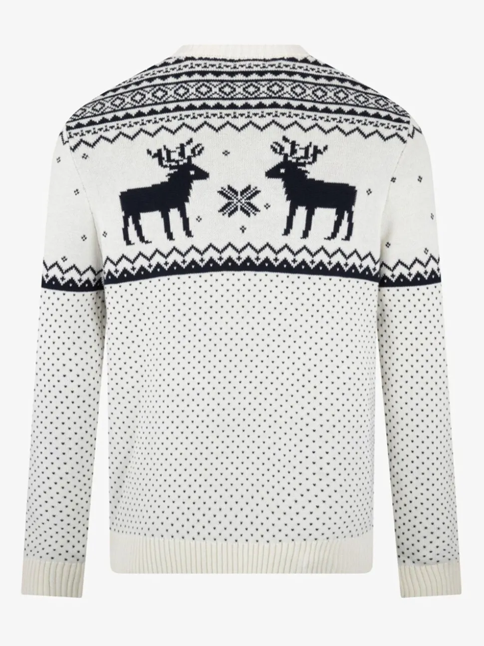 Crème - The Little Tailor kersttrui met rendierfairislepatroon