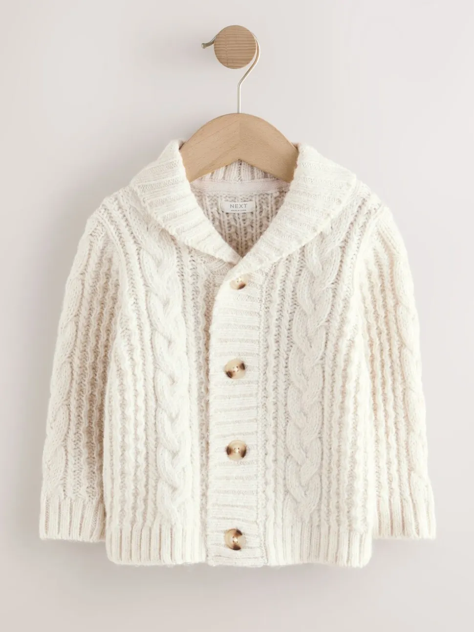 Crème - Vest met figuurtjes (3mnd-7jr)