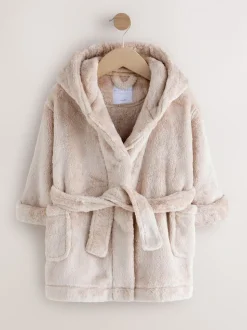 Crème - Zacht aanvoelende fleece kamerjas (9 mnd-16 jr)