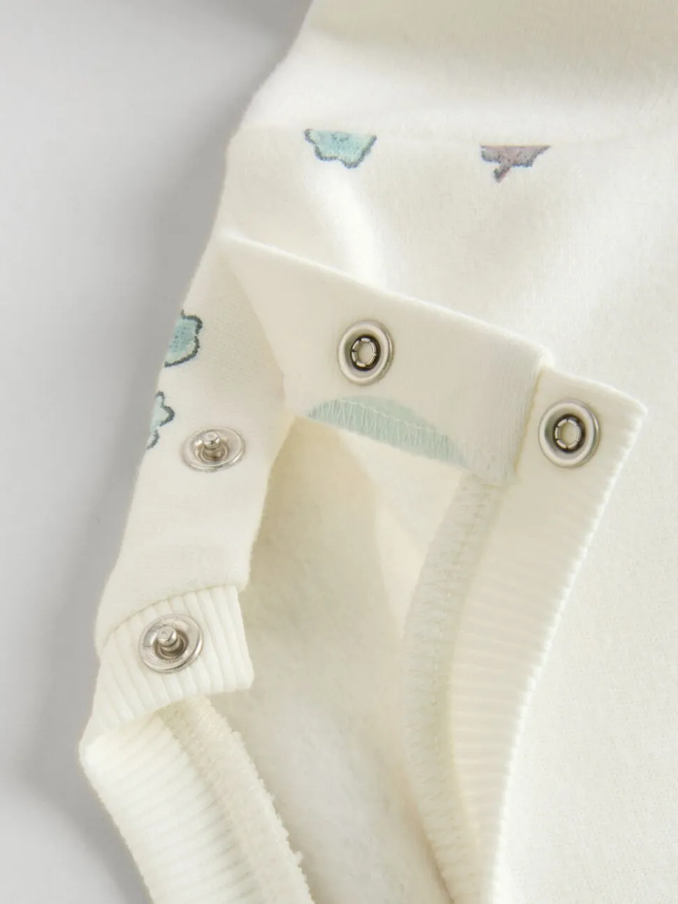 Crème gebloemd - Set van 2 -delige Baby Sweater en Joggingbroeken (0mnd -2jr)