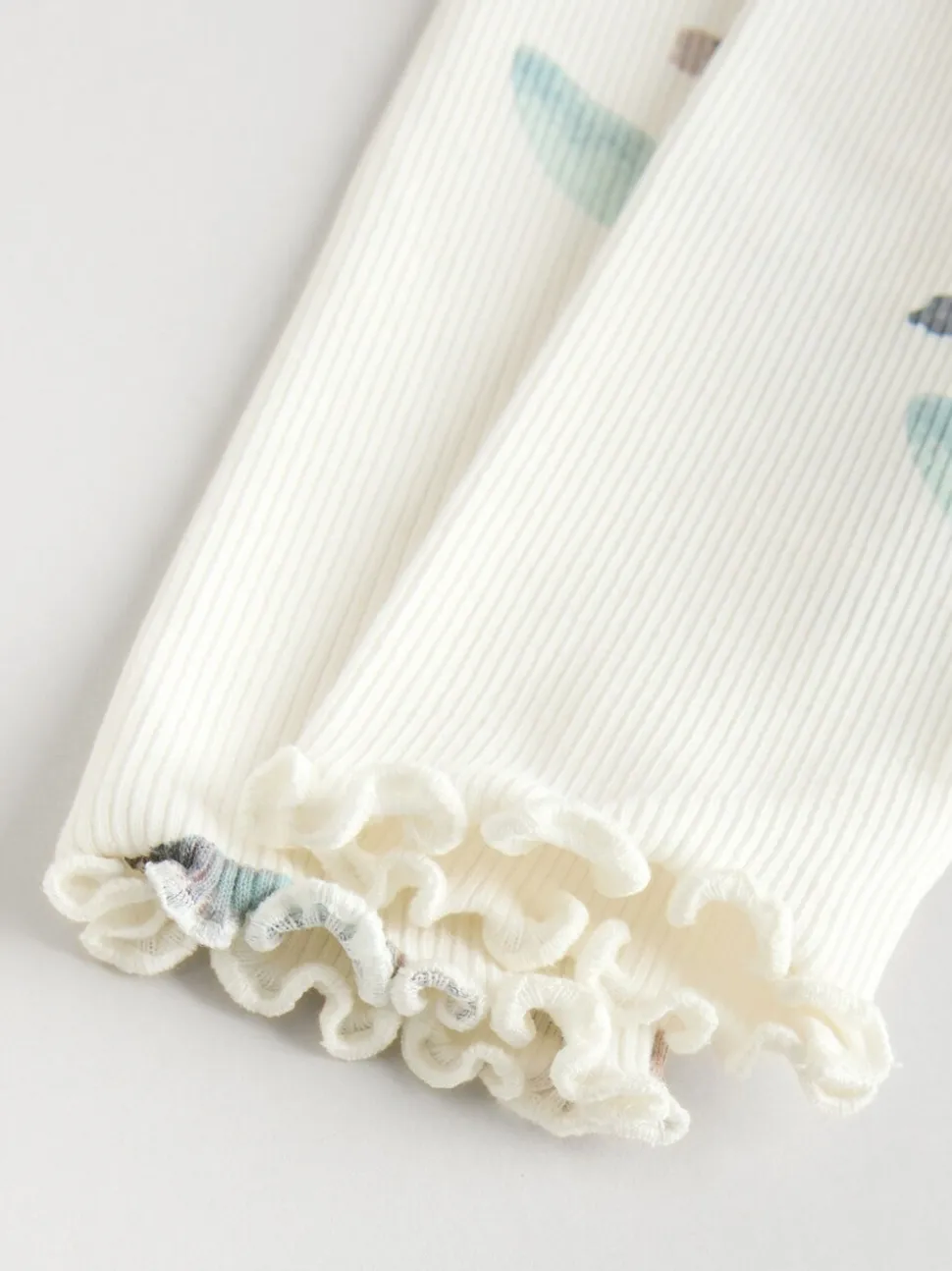 Crème gebloemd - Set van 2 -delige Baby Sweater en Joggingbroeken (0mnd -2jr)