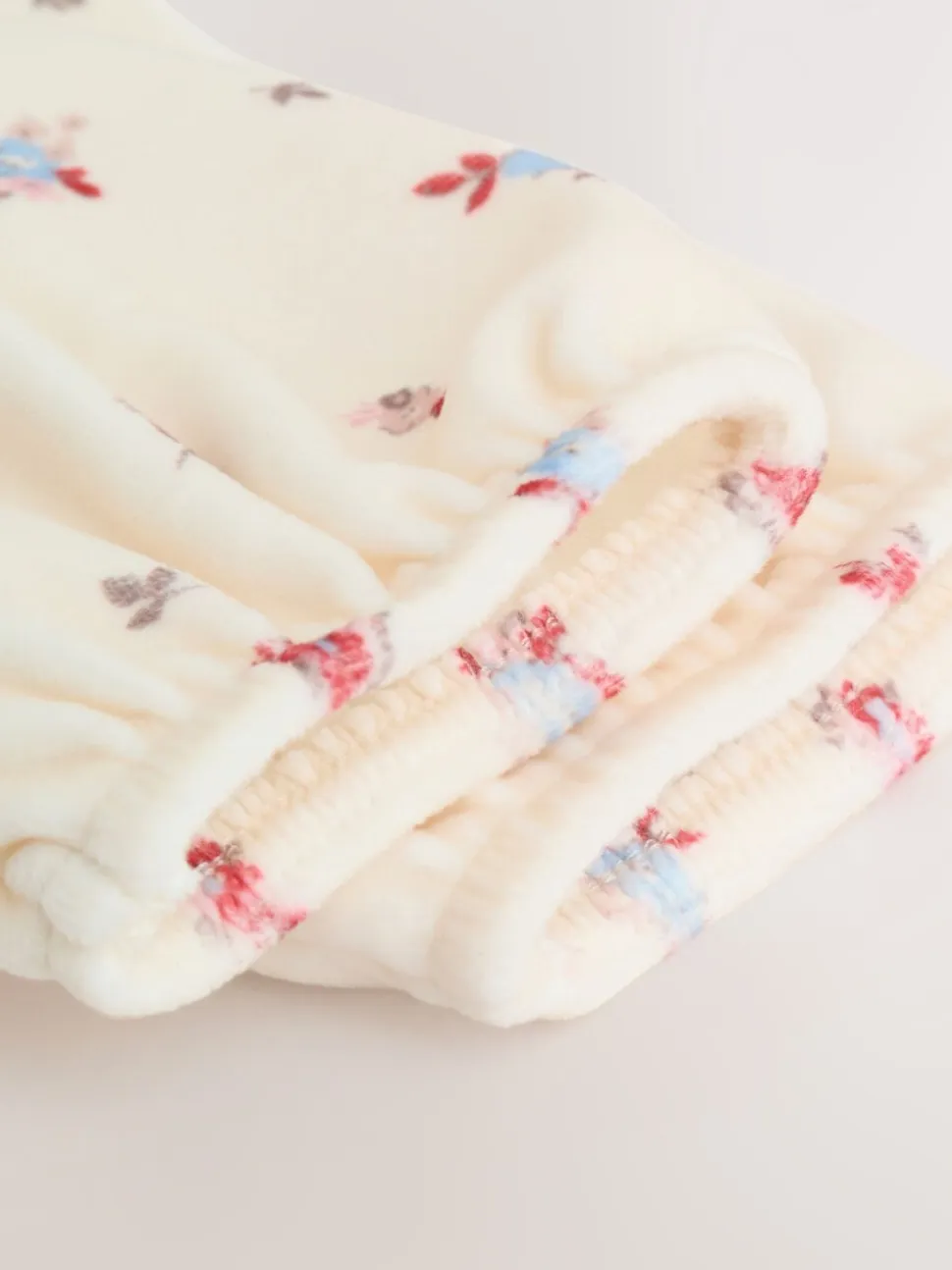 Crème met bloemetjesprint - 2 -delige Baby Set van velours Jurk met Lange mouwen en Panty''s (0mnd-2jr)