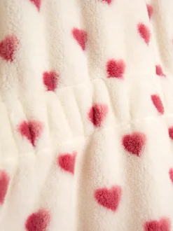 Crème met hartprint - JoJo Maman Bébé - Badjas