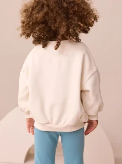Crème Regenboog Taco - Sweatshirt met ronde hals (3 mnd-7 jr)