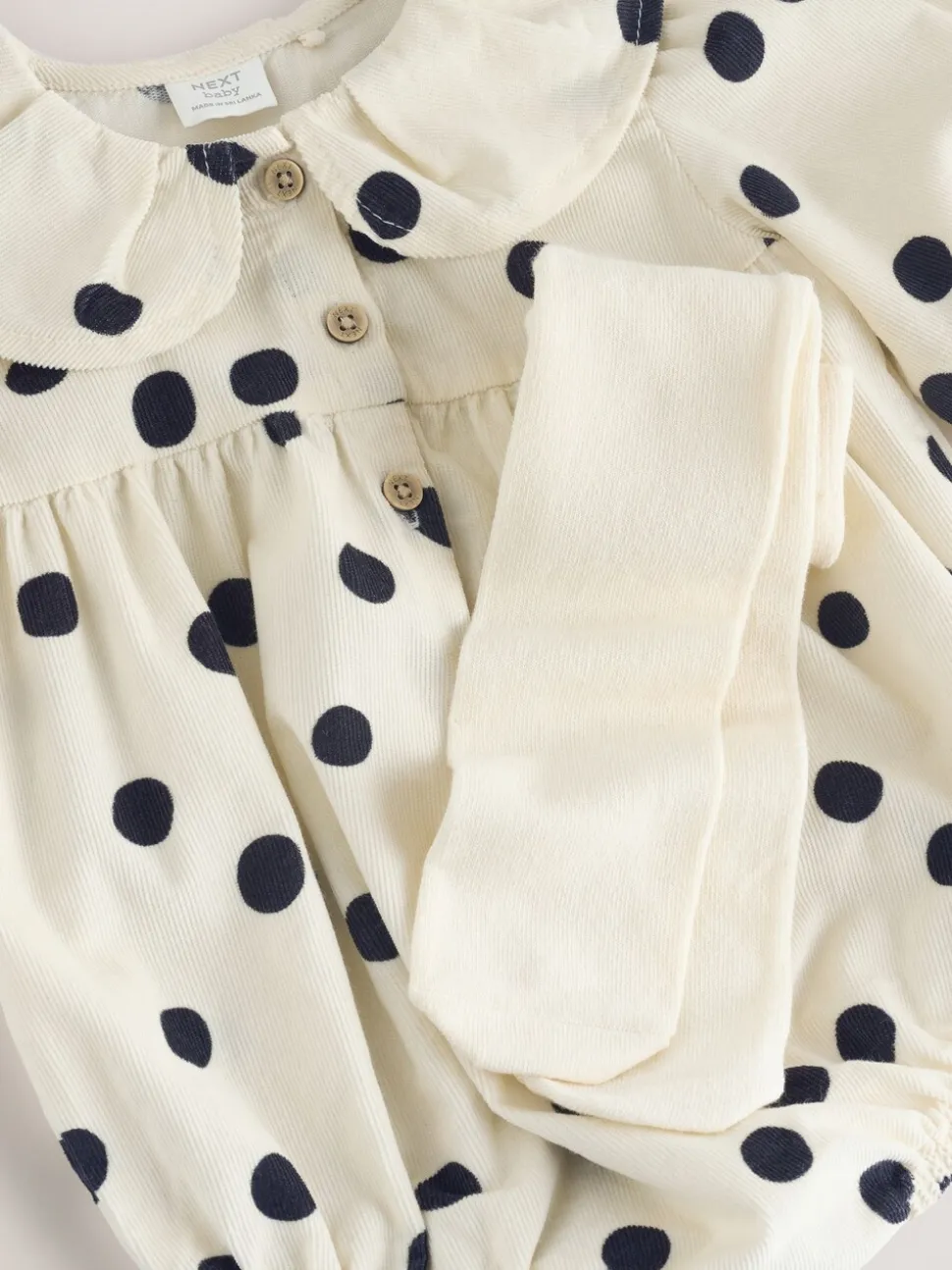 Crème/Charcoal met stippen - Babyrompers met bloemenprint Set 2 -delig met maillot (0mnd -3jr)