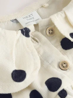 Crème/Charcoal met stippen - Babyrompers met bloemenprint Set 2 -delig met maillot (0mnd -3jr)