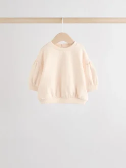 Crèmekleurig/roze - Baby sweatshirt en joggingbroek 6 -delige set (0mnd -2jr)