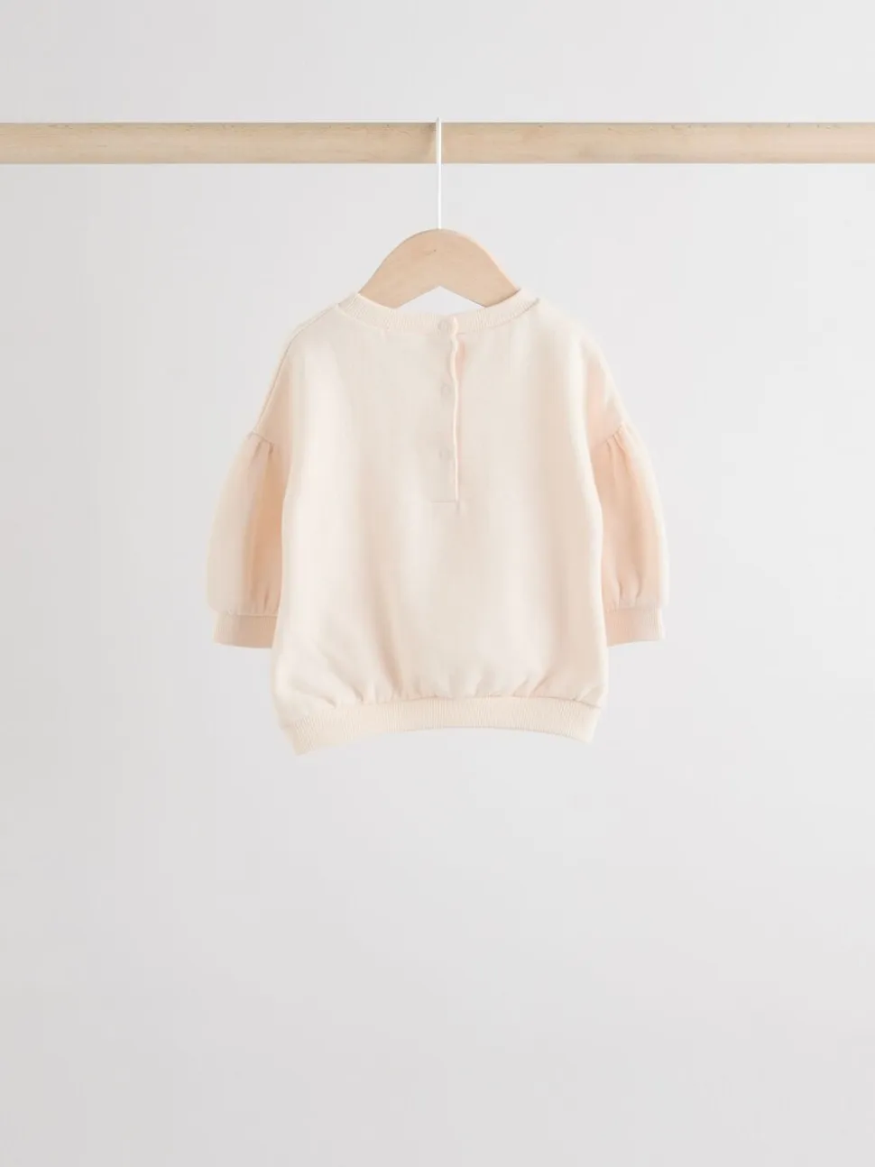 Crèmekleurig/roze - Baby sweatshirt en joggingbroek 6 -delige set (0mnd -2jr)