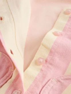 Crème/roze gestreept - Baby Set van bretelbroeken en Bodysuit 2 Pieces (0mnd.-3jr)