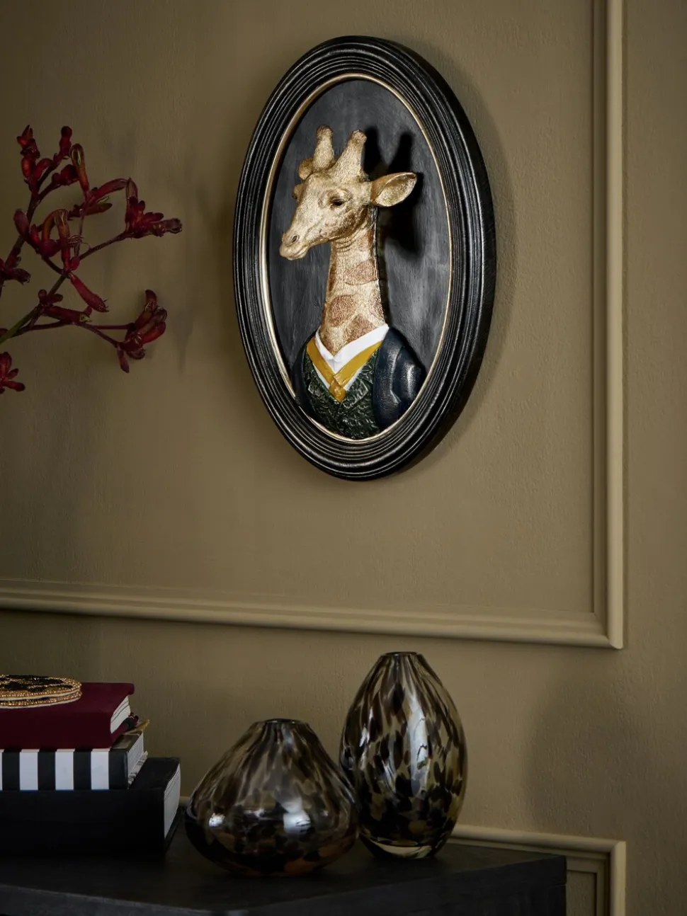 3D Dressed Giraffe Ornate Wall Plaque
