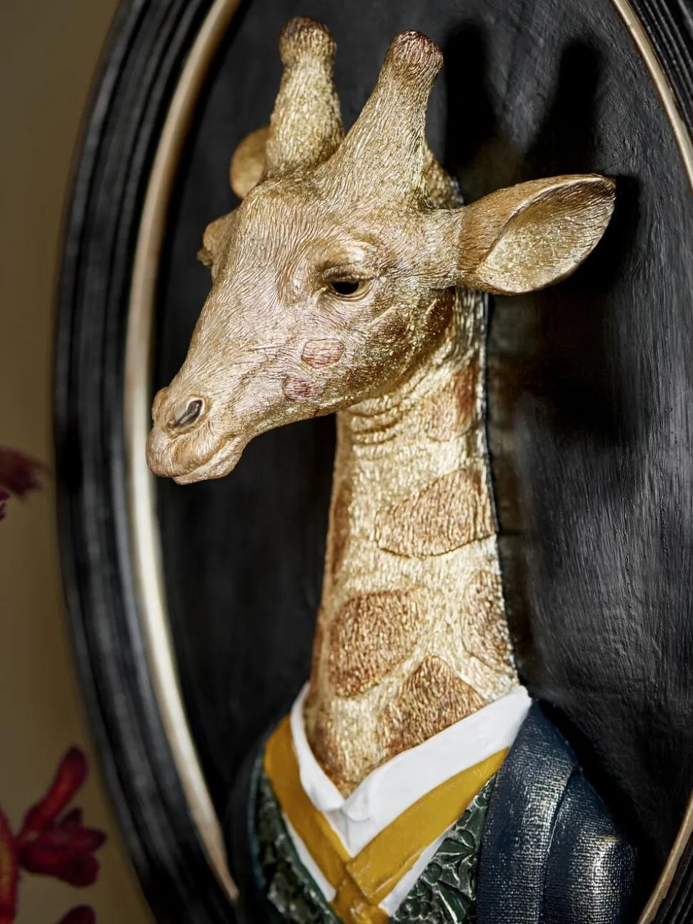3D Dressed Giraffe Ornate Wall Plaque