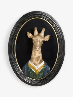3D Dressed Giraffe Ornate Wall Plaque