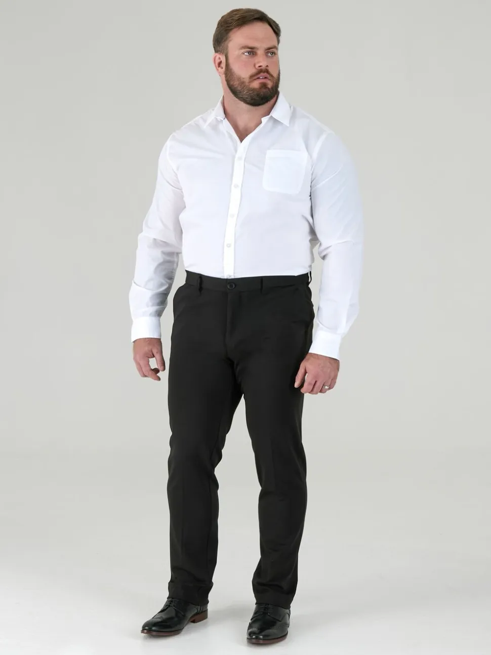 D555 YARMOUTH Bi-Stretch Trousers With Flexible Waistband
