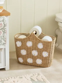 Daisy - Geweven toiletrolhouder en -opbergset