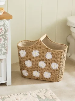 Daisy - Geweven toiletrolhouder en -opbergset