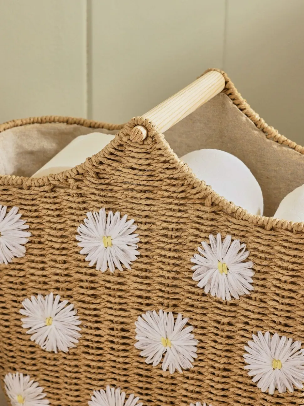 Daisy - Geweven toiletrolhouder en -opbergset