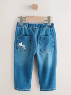 Dark Blue Character Farm - Loose Pull On Jeans (3mths-7yrs)