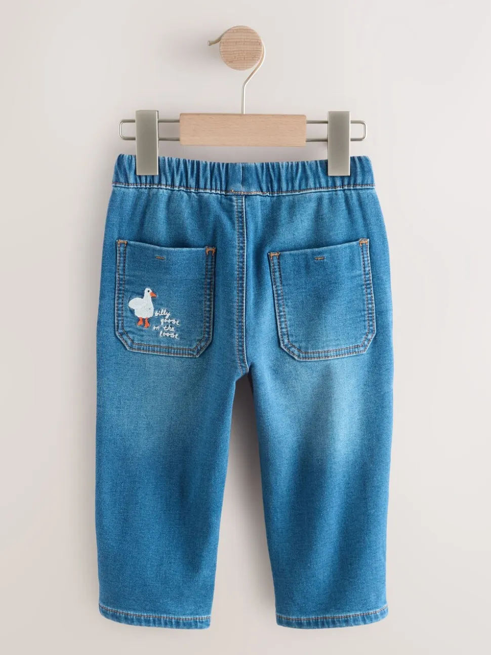 Dark Blue Character Farm - Loose Pull On Jeans (3mths-7yrs)