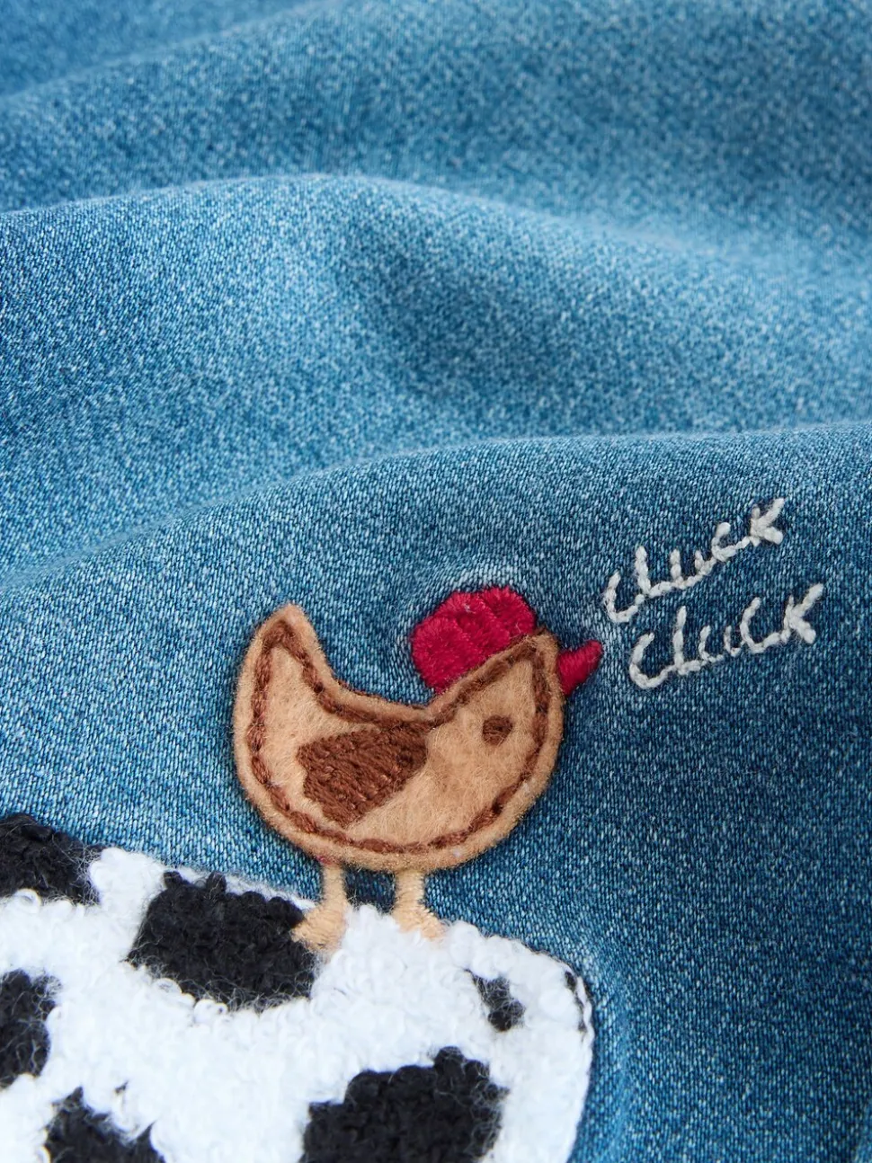 Dark Blue Character Farm - Loose Pull On Jeans (3mths-7yrs)