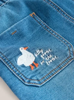Dark Blue Character Farm - Loose Pull On Jeans (3mths-7yrs)