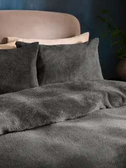 Dekbedovertrek- en kussensloopset van teddy fleece