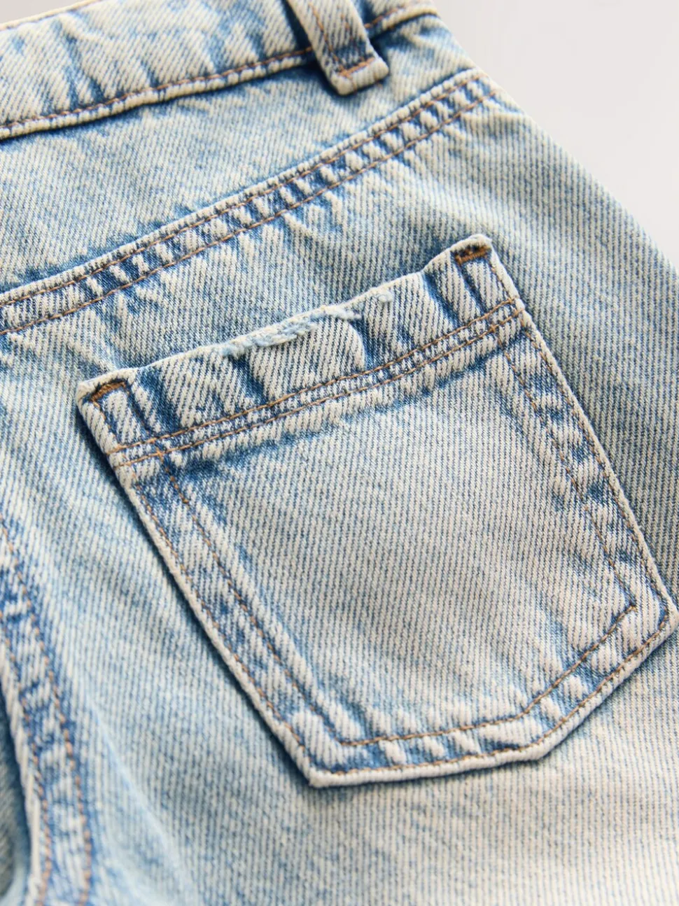 Denim - Fray Seam Jeans met wijde pijpen (3-16jr)