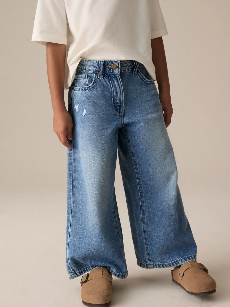 Denim - Jeans met extra wijde pijpen (3-16jr)