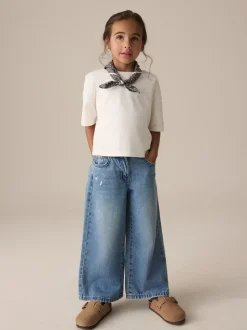 Denim - Jeans met extra wijde pijpen (3-16jr)