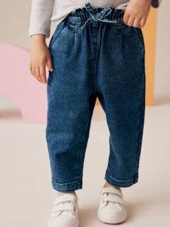 Denim - Jeans met gestrikte taille (3 mnd-7 jr)