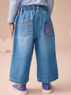 Denim - Jeans versierd met eenhoorns (3mnd-7jr)