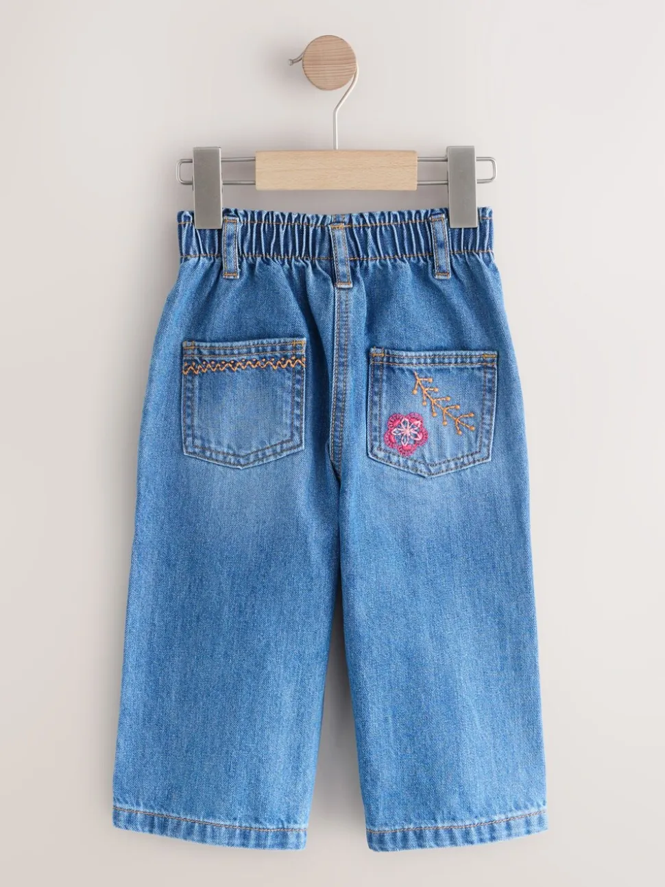 Denim - Jeans versierd met eenhoorns (3mnd-7jr)