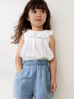 Denim - Short met knopen (3 mnd-7 jr)
