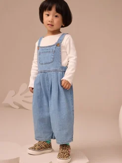 Denim - Tuinbroek met lange pijpen (3mnd-8jr)