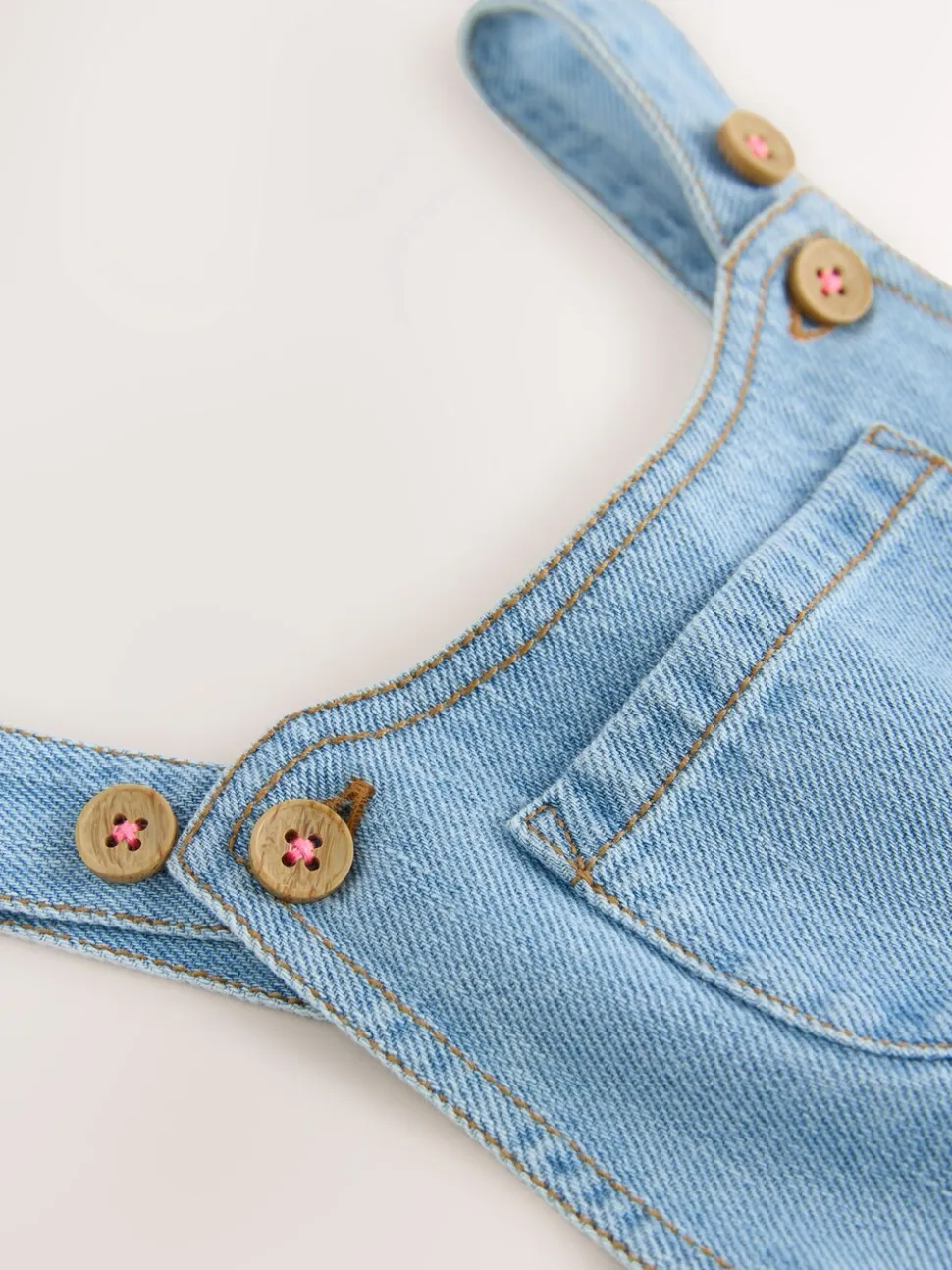 Denim - Tuinbroek met lange pijpen (3mnd-8jr)