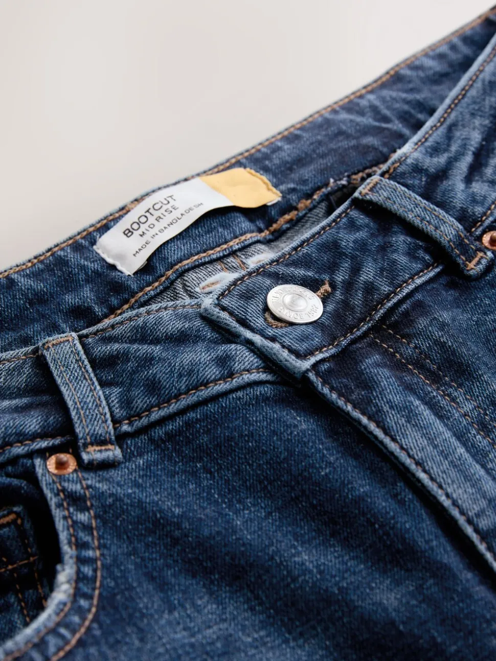 Denim donkerblauw - Mid Rise Authentic Bootcut Jeans