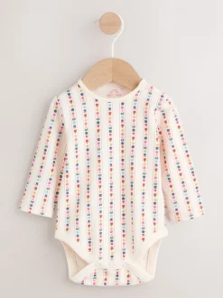Denim met borduursel - Set van bretelbroek en bodysuit met lange mouwen 2 -delig (0mnd -3jr)