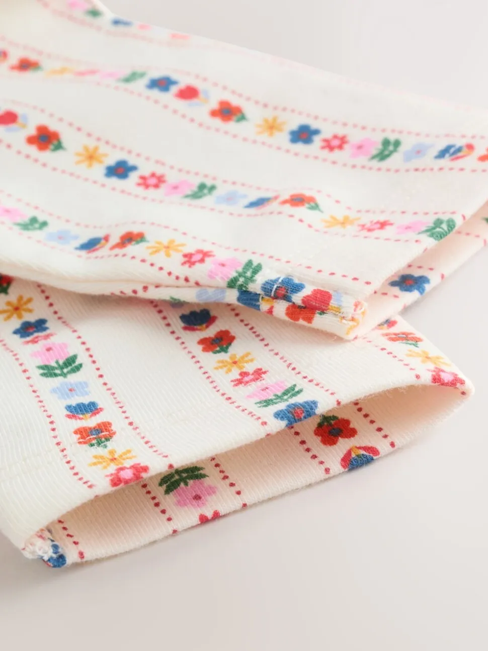 Denim met borduursel - Set van bretelbroek en bodysuit met lange mouwen 2 -delig (0mnd -3jr)