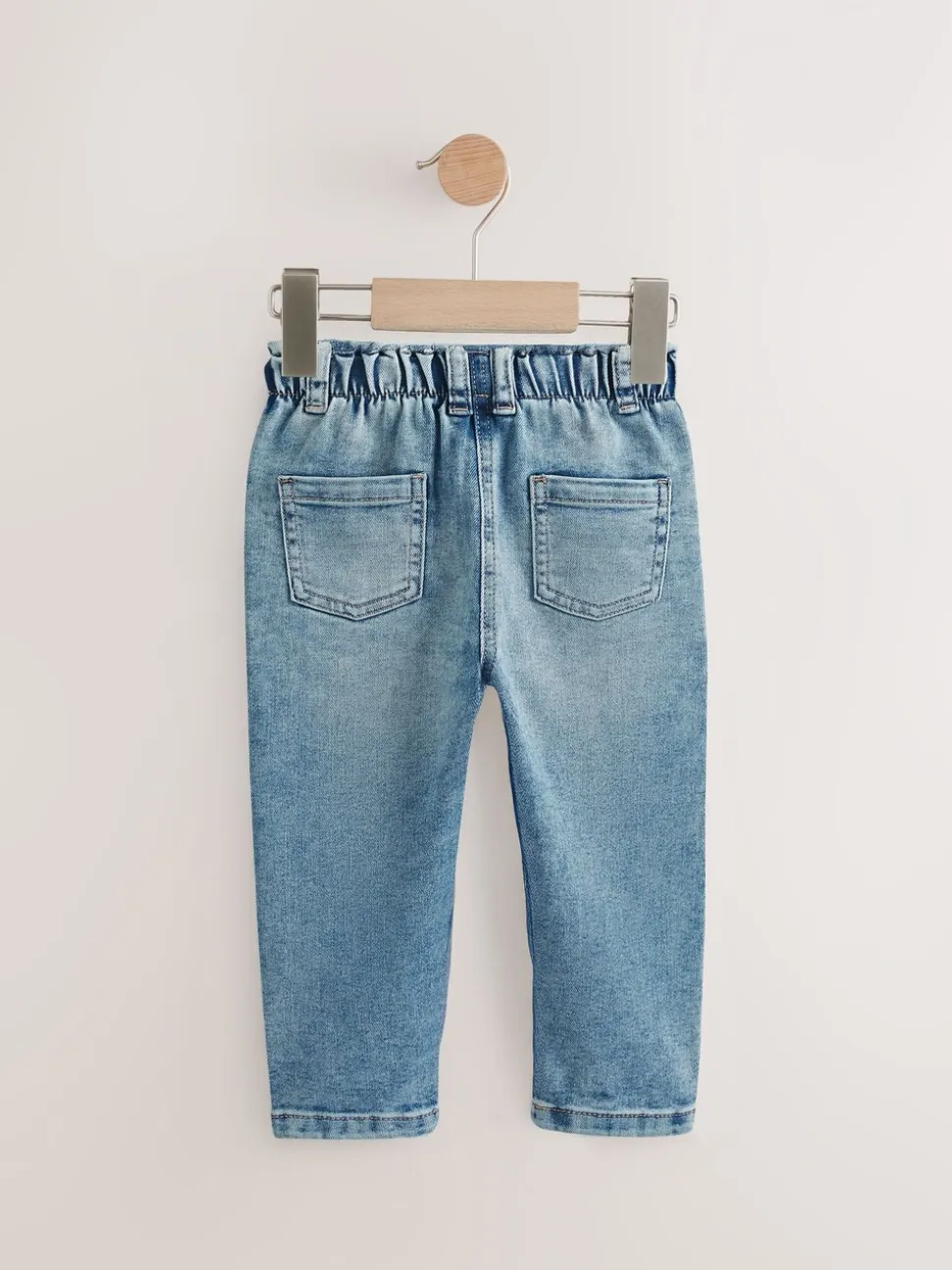 Denim met halve wassing - Mom jeans (3 mnd-7 jr)