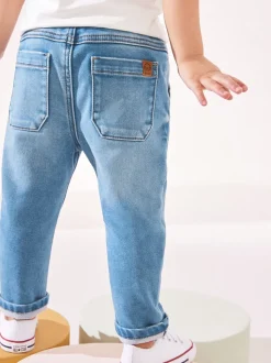 Denim met medium wassing - Superzachte jeans met stretch en elastische taille (3 mnd-7 jr)