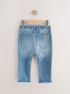 Denim met medium wassing - Superzachte jeans met stretch en elastische taille (3 mnd-7 jr)