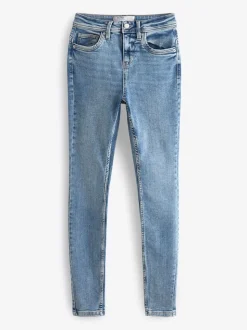 Denim midblauw - Superzachte skinny jeans