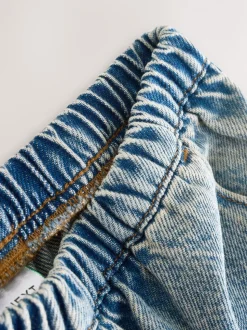 Denim tint - Barrel jeans met elastische taille (3-16jr)