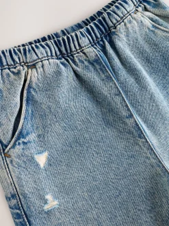 Denim tint - Barrel jeans met elastische taille (3-16jr)