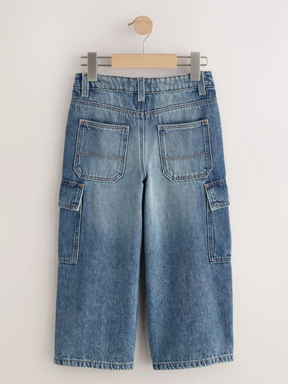 Denim tint - Superwijde Denim Cargobroeken (3-16jr)